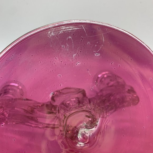 2 Tiffin-Franciscan King's Crown-Ruby Flashed  Double Light Candlestick Holders - Picture 8 of 10